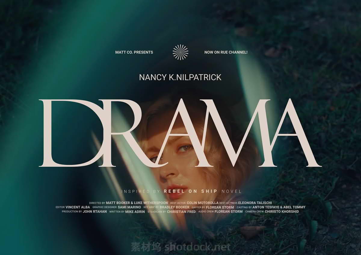 30 Cinematic Film Title and Movie Poster tTemplates In Drama Genreheader13