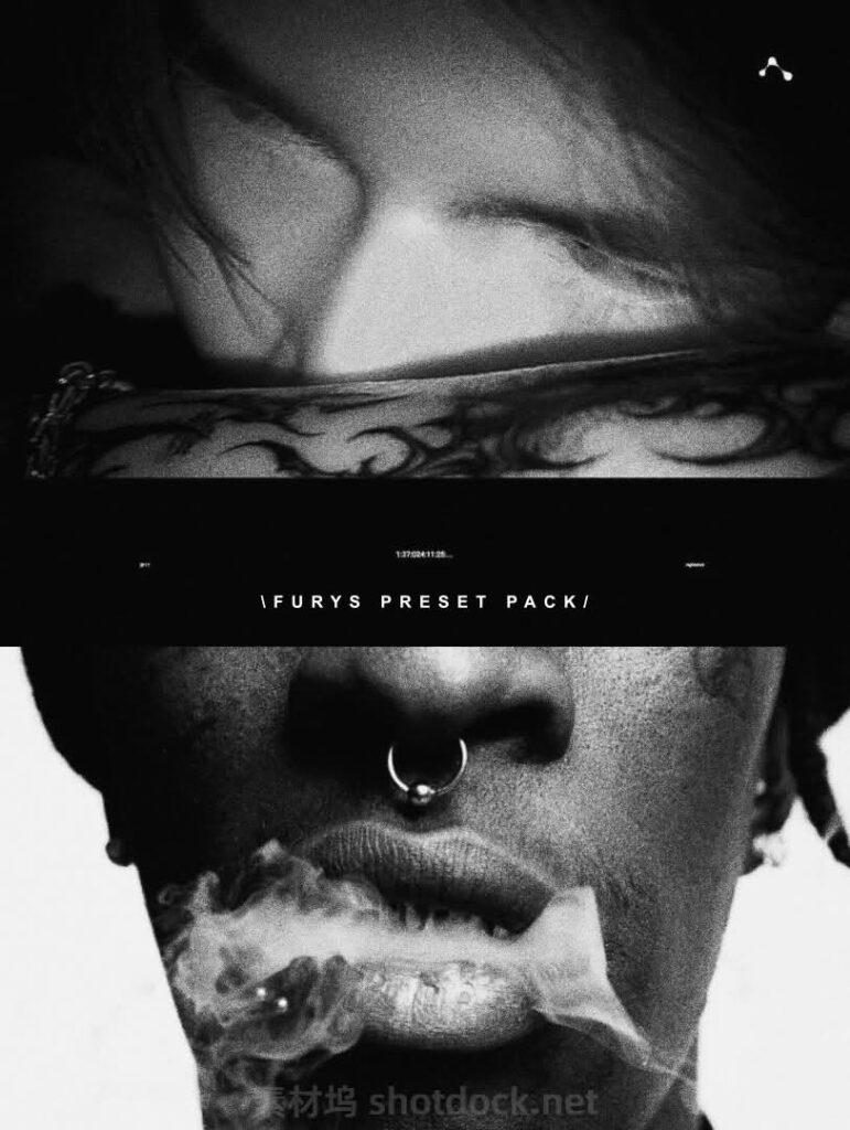 网红大神明星人物片头视觉效果关键帧动画预设包FURYS PRESETS PACK 4K插图