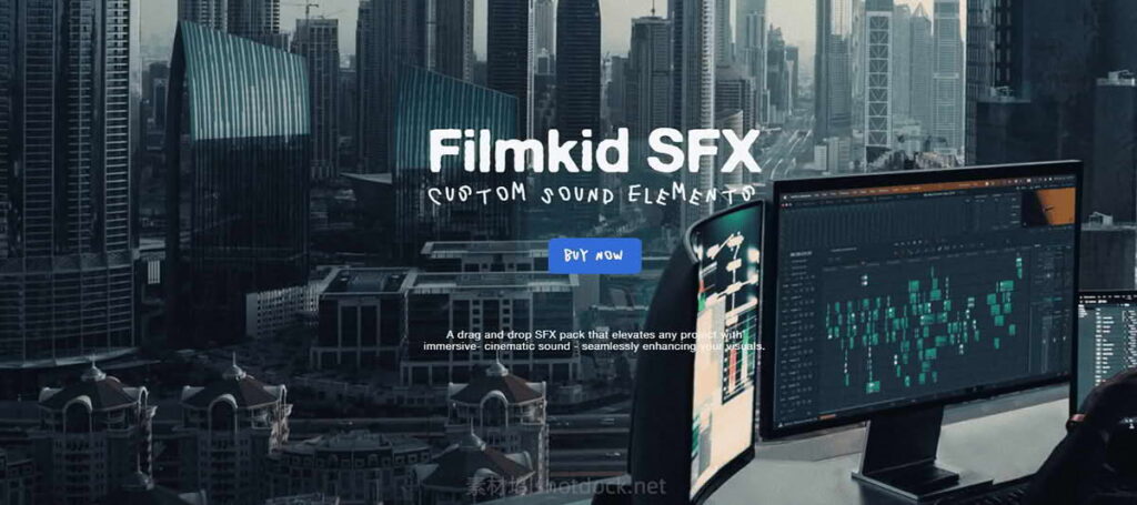 50个热门常用电影剪辑SFX音效动效，呼啸、上升、咔嗒运动纹理节奏感氛围转场音效Whoosh、Riser和Clicks-Filmkid SFX Bundle插图