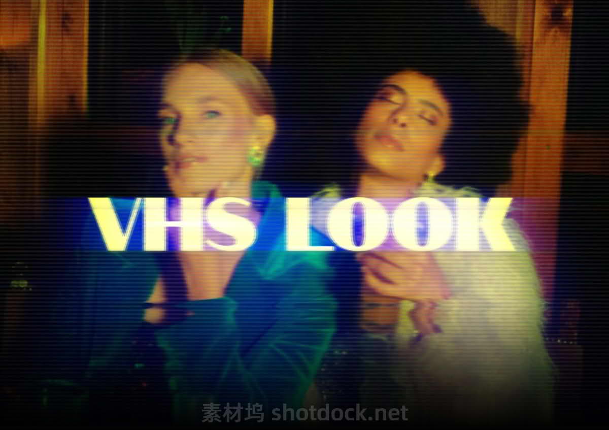 VHS Look - 139 Elements for Retro VHS Video Tape Effects & Glitchesheader-final-scaled12