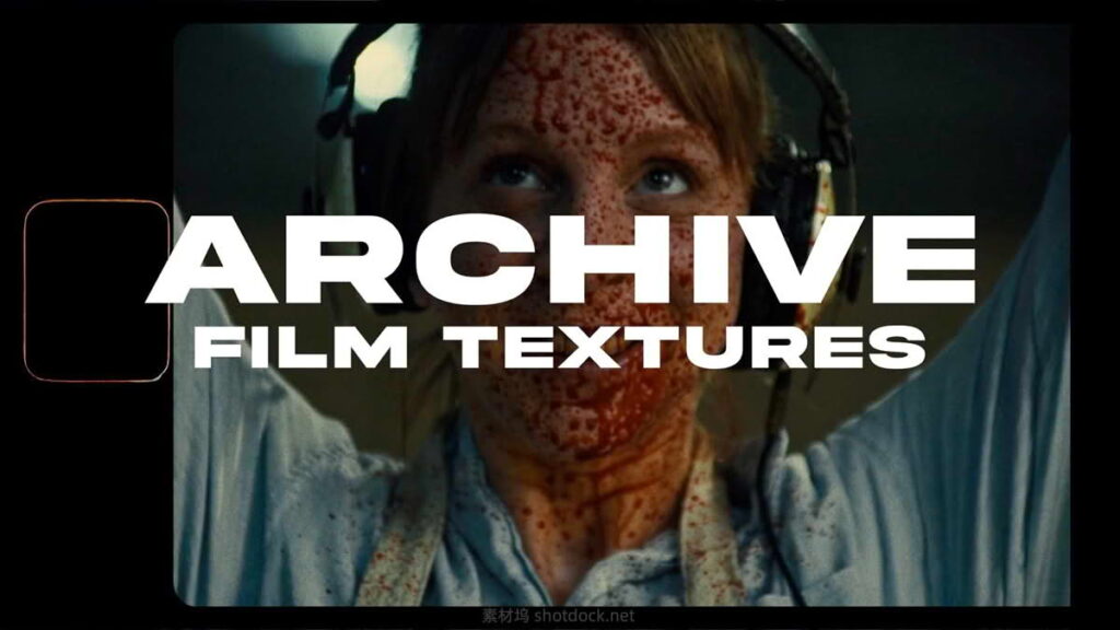 电影美学100+ 复古独特老式胶片美学16mm、8mm、Super 8胶片颗粒感、灰尘划痕、粗糙纹转场视频素材Moonbear – ARCHIVE FILM 2插图