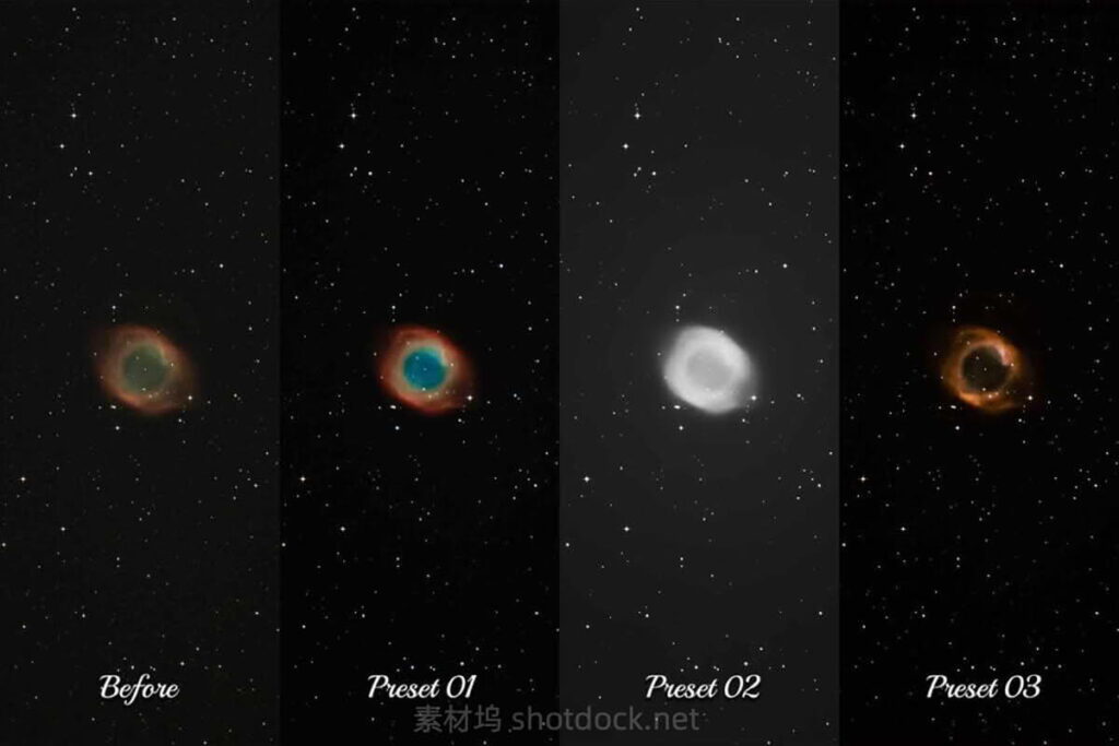 30个充满活力的银河系颜色校正LUT变换夜空和太空视频-30 Milky Way LUT Collection插图3