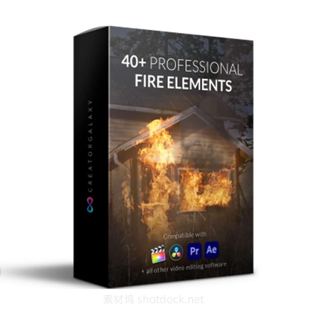40多个火元素燃烧4K素材包-Creative Highway – Action Fires Pack插图