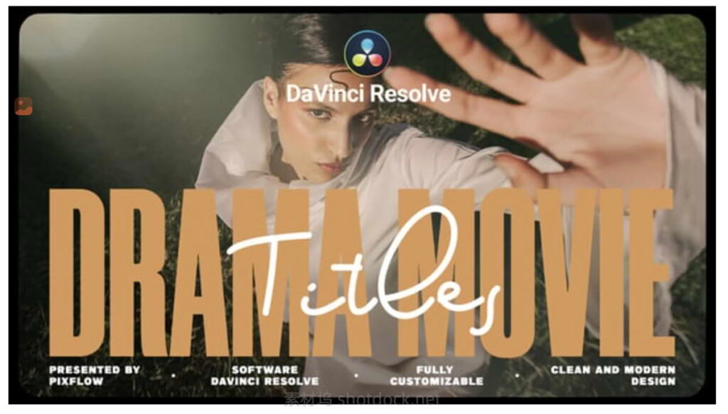 30个达芬奇电影标题海报模版-Pixflow–Drama Movie Titles For Davinci Resolve插图