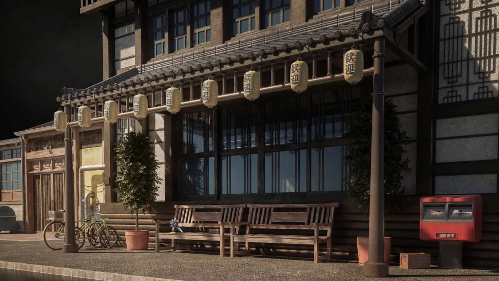 日本社区三维场景模型+4K贴图：FBX, OBJ and Blend-Japanese Neighborhoods插图3
