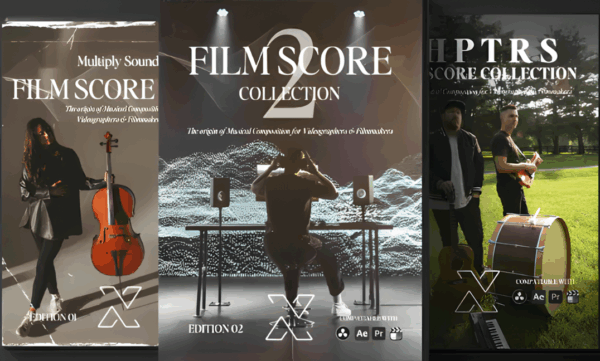 好莱坞电影大片声音设计短片视频剪辑氛围编曲配乐+转场音调音效2000+ 第1+2+CHPTRS合集套装 Multiply Sound – Film Score Bundle Vol 1+Vol 2+CHPTRS