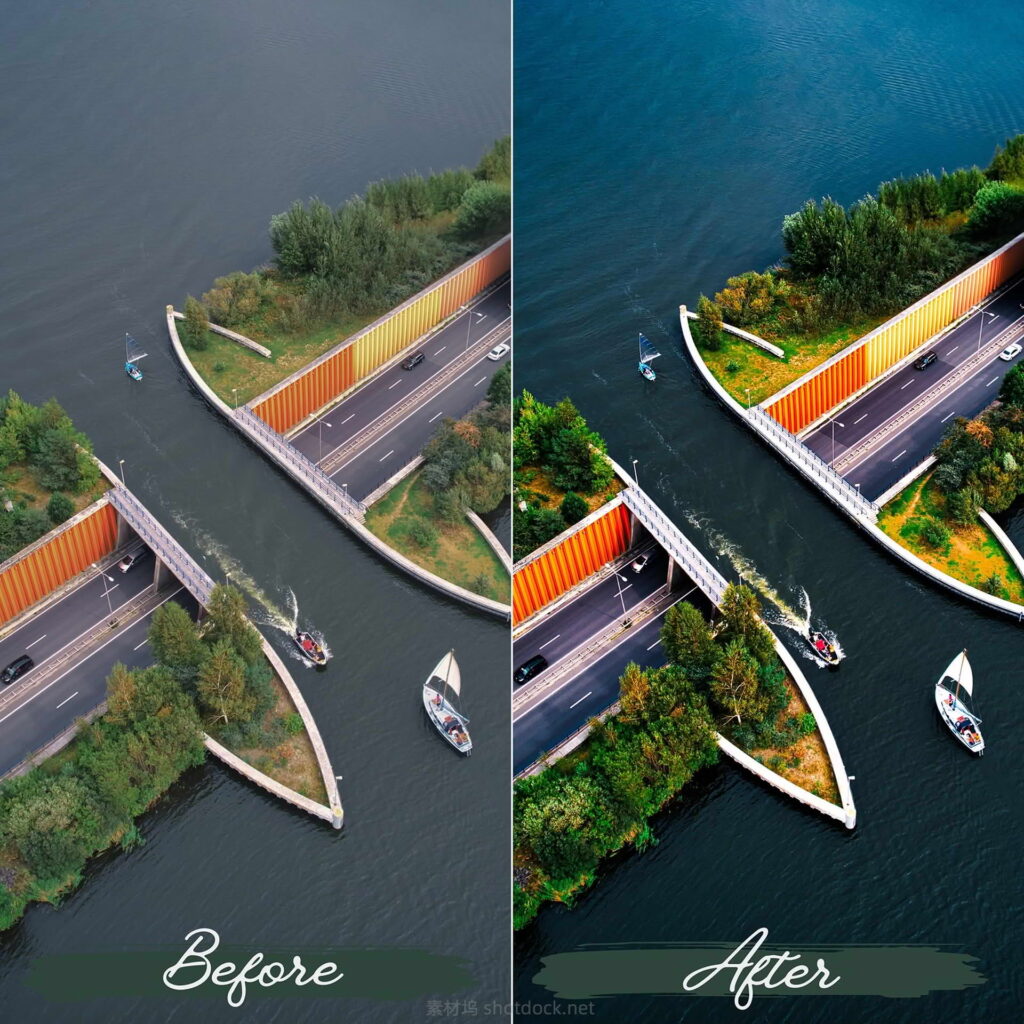 大疆无人机航拍素材转换成电影LUTs包-DJI Drone LUTs Color Grading For Video插图3