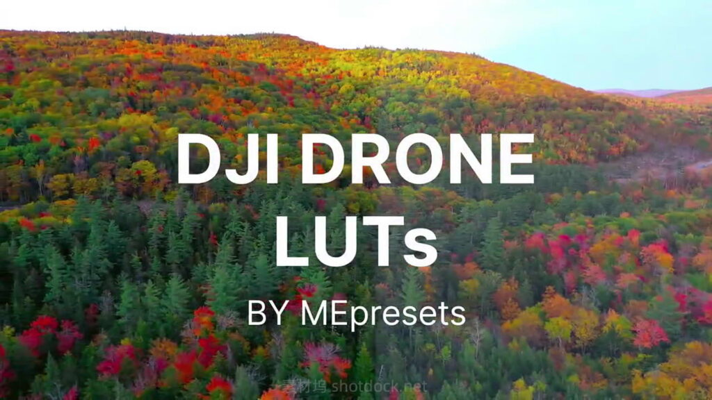大疆无人机航拍素材转换成电影LUTs包-DJI Drone LUTs Color Grading For Video插图