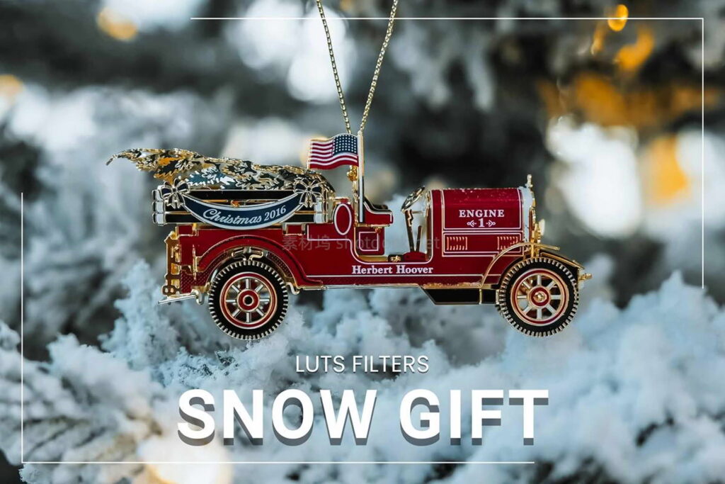 圣诞节调色套装30个适合冬季雪天的色彩风格LUT：3Motional – Snow Gift LUT Collection插图