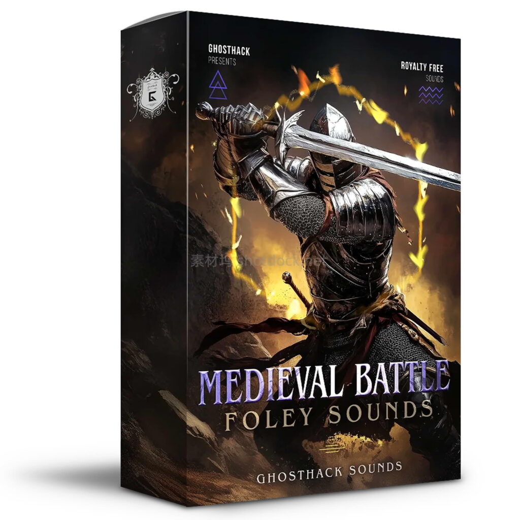 120个冷兵器拟音,还原最真实的中世纪战场格斗盔甲摩擦与刀剑碰撞声,打击感拉满/Medieval Battle Foley Sounds插图 120个冷兵器拟音,还原最真实的中世纪战场格斗盔甲摩擦与刀剑碰撞声,打击感拉满/Medieval Battle Foley Sounds插图