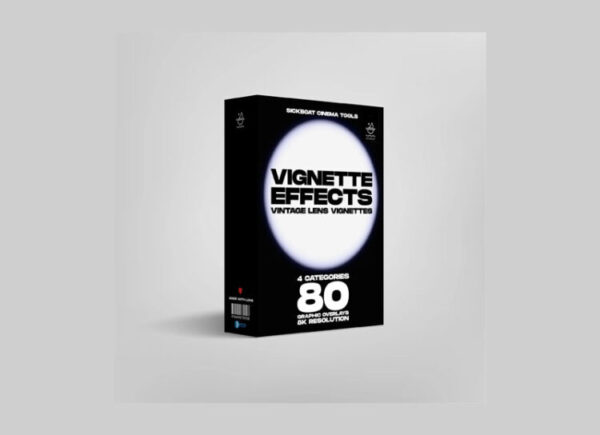 昆汀老电影美学！Grindhouse 复古风格硬核暗角/鱼眼/划痕叠加素材包-Sickboat VIGNETTE EFFECTS